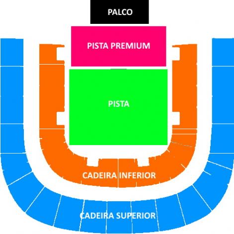 Mapa Allianz Parque - Setores